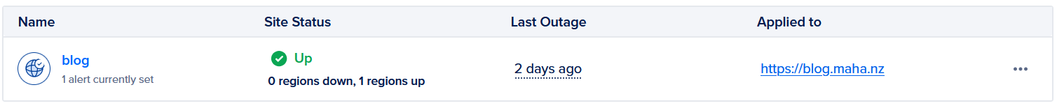 Uptime check